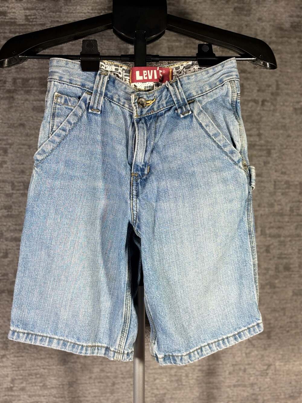 Levi's Boys Vintage Y2K Carpenter Denim Shorts Size 10 Regular